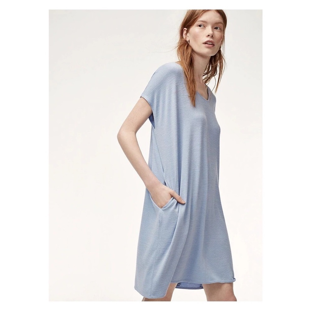 Wilfred Free Lorelei Dress with Pockets Blue heather